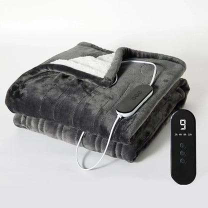 Smart Elektrisk Filt – Flanell och Lammskinn