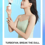 Hopfällbar Mini-Fläkt med Halsrem & Ställ – 3000mAh