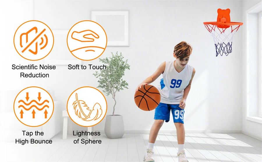 TystaBollen™ 2.0 – Inomhus Skumbasketboll