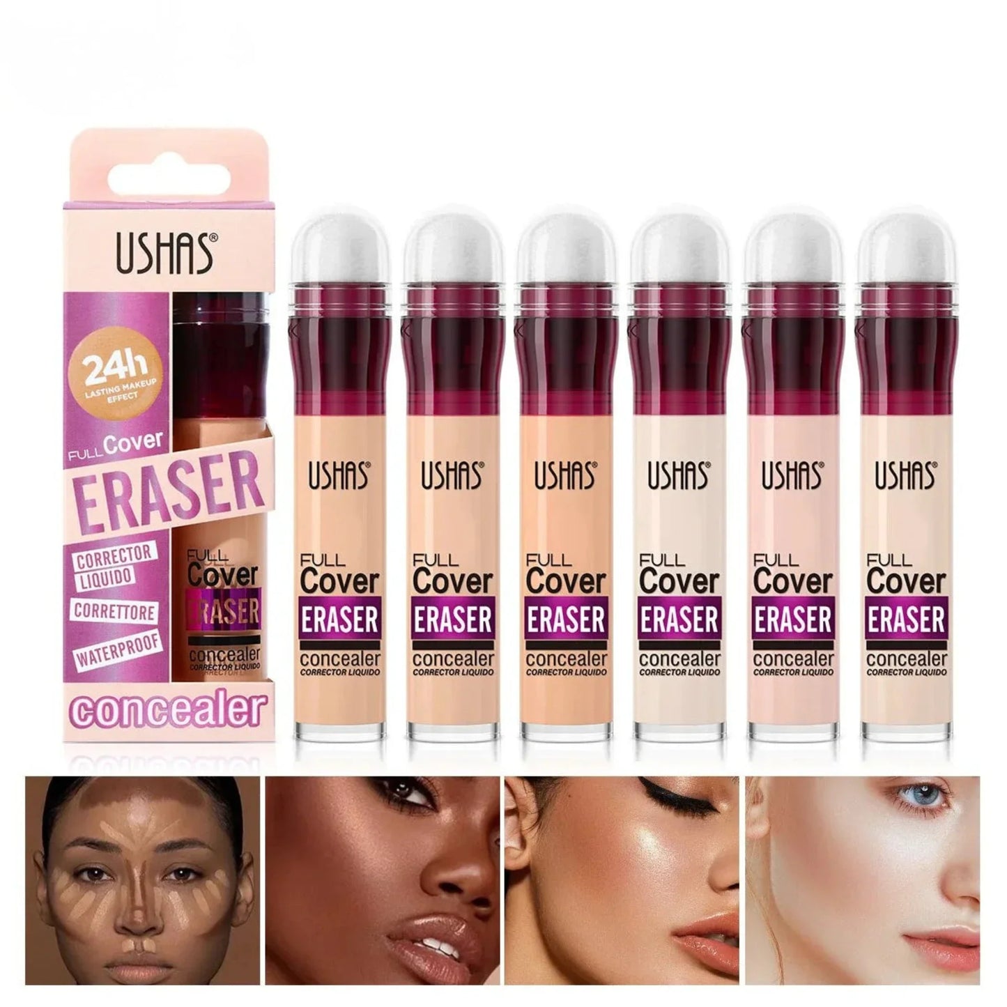 Vattentät concealer – 12 färger, långvarigt sminkstift