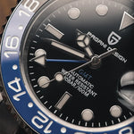 Lyxig herrklocka – mekanisk automat med safirglas