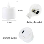 LED värmeljus – batteridrivna låtsasljus (24-pack, 200h brinntid)