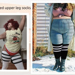 Långa Mjukstrumpor i Plus Size för Träning & Dans