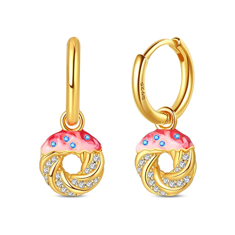 Eleganta örhängen – hoops med stjärnor, månar & pärlor