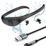 Vattentät Spelare med Hörlurar för Simning