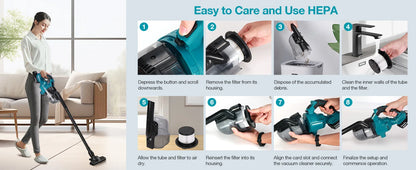Sladdlös handdammsugare – passar Makita 18V batteri