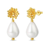 Eleganta örhängen – hoops med stjärnor, månar & pärlor