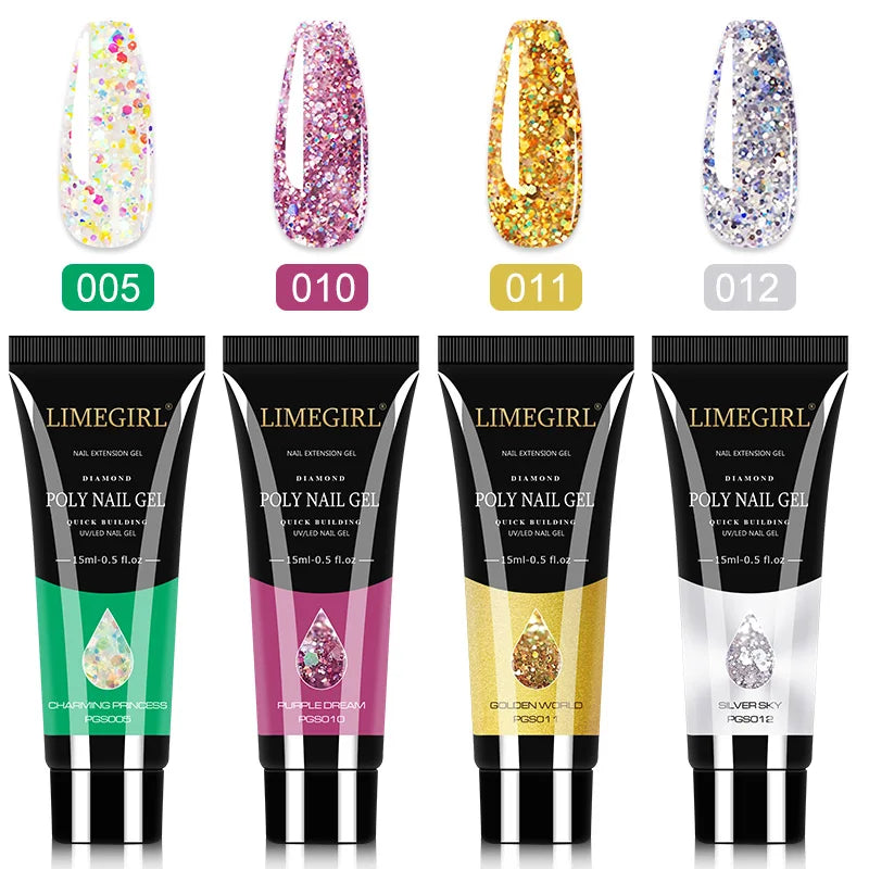 Poly Nail Gel Set – UV gel för nagelförlängning och manikyr