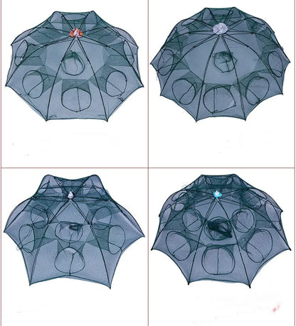 Fiskefälla – hopfällbart nät med 4–24 ingångar