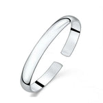 Armband Greta (cuff-armband i silver – retro polerad design)