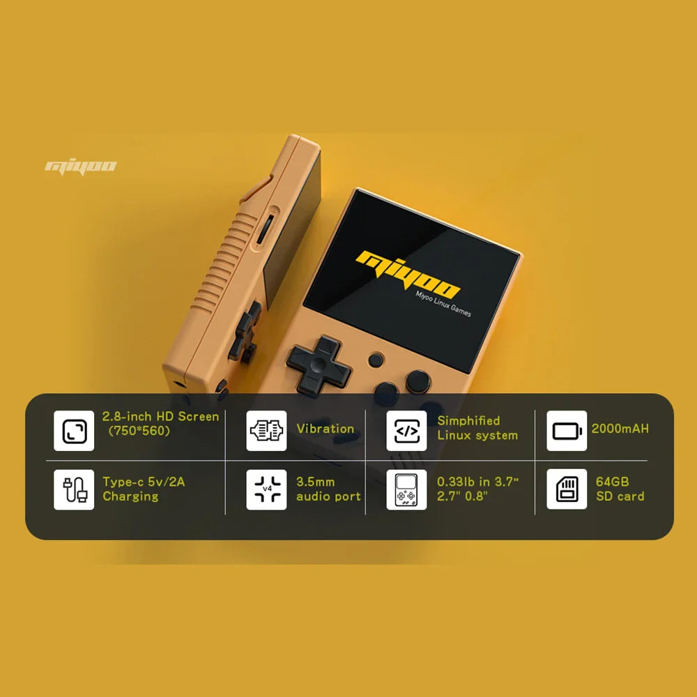 RetroPlay Mini V4 – handhållen retro spelkonsol 2,8” skärm