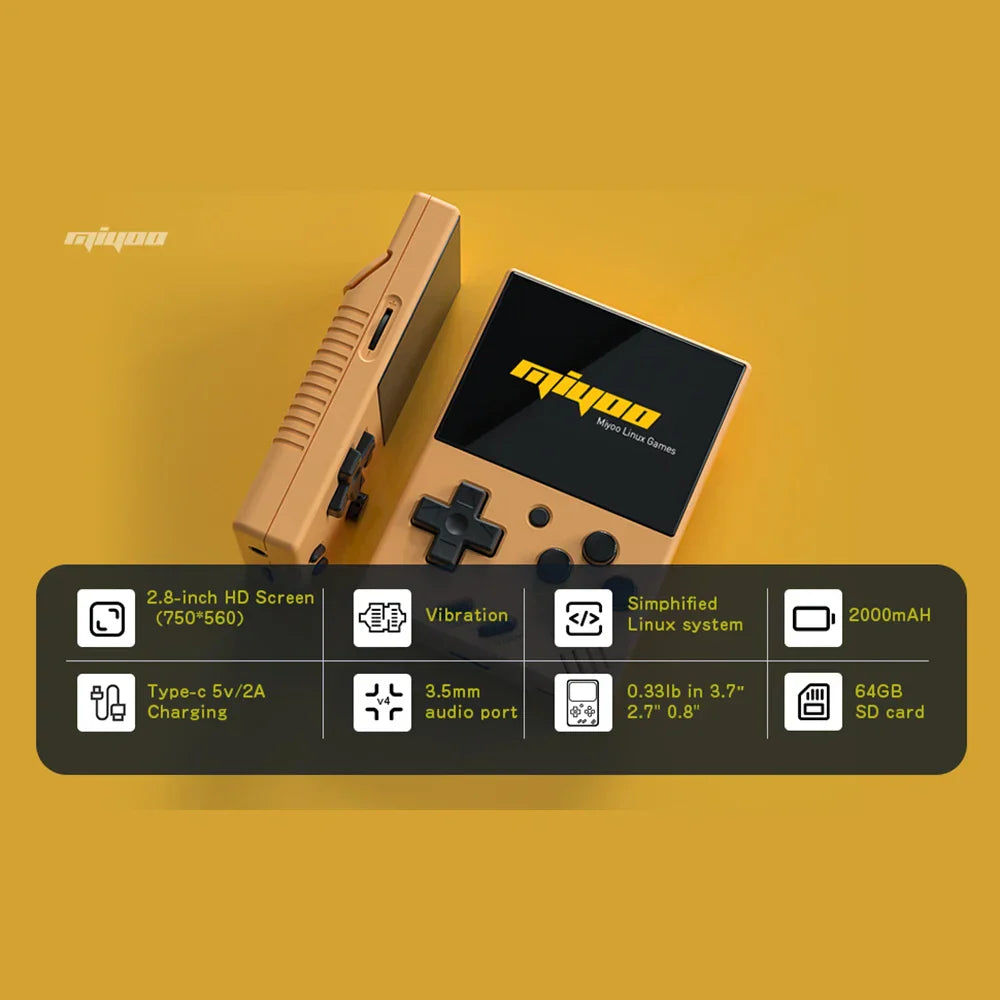 RetroPlay Mini V4 – retro handhållen spelkonsol 2,8” skärm