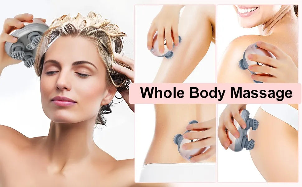 ScalpEase™ – Elektrisk Skalpmassager & Huvudkliare