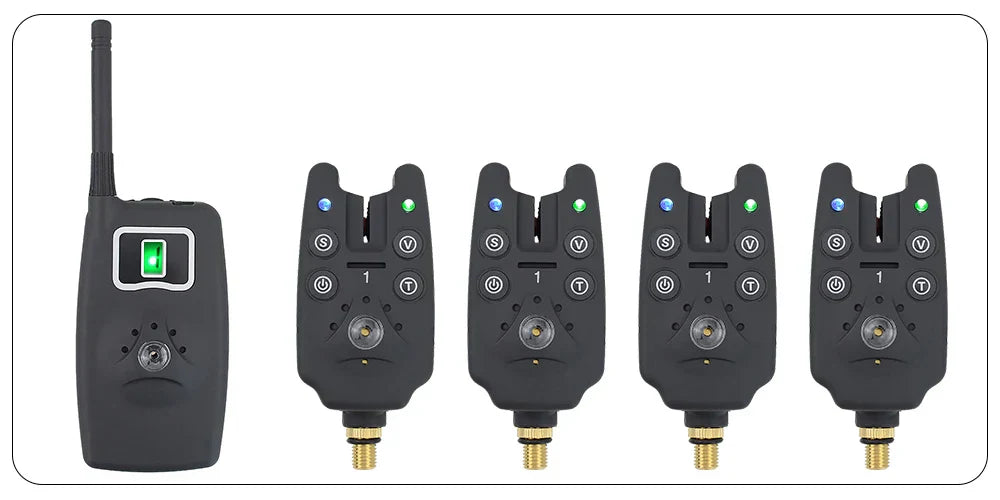 Trådlöst betesalarm – 1+4 set med swingers & väska