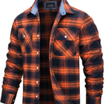 Oversize Herrskjorta – lätt jacka i bomull & flanell med fickor