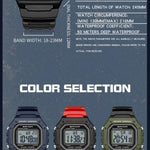 LED sportklocka herr – rektangulär digital display