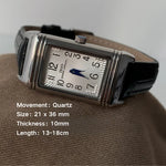 Klocka Emilia (klassisk damklocka med läderband och vattenskydd 30 m)