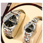 Klocka Ingrid (damklocka i silverfärg med datum & vattenskydd)