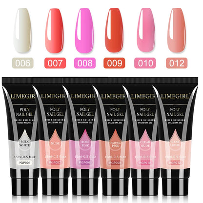 Poly Nail Gel Set – UV gel för nagelförlängning och manikyr