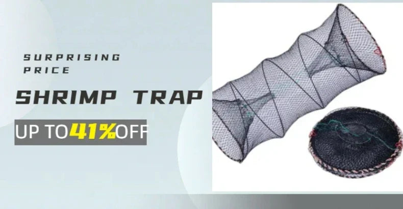 Fiskefälla – hopfällbart nät med 4–24 ingångar