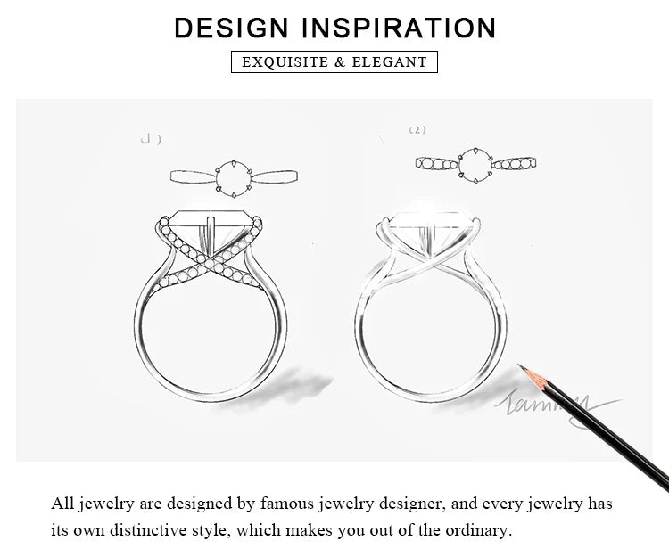 Klassisk rund ring med sten – 0,5–3 ct