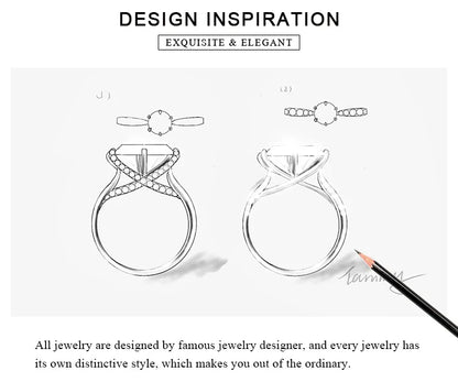 Klassisk rund ring med sten – 0,5–3 ct