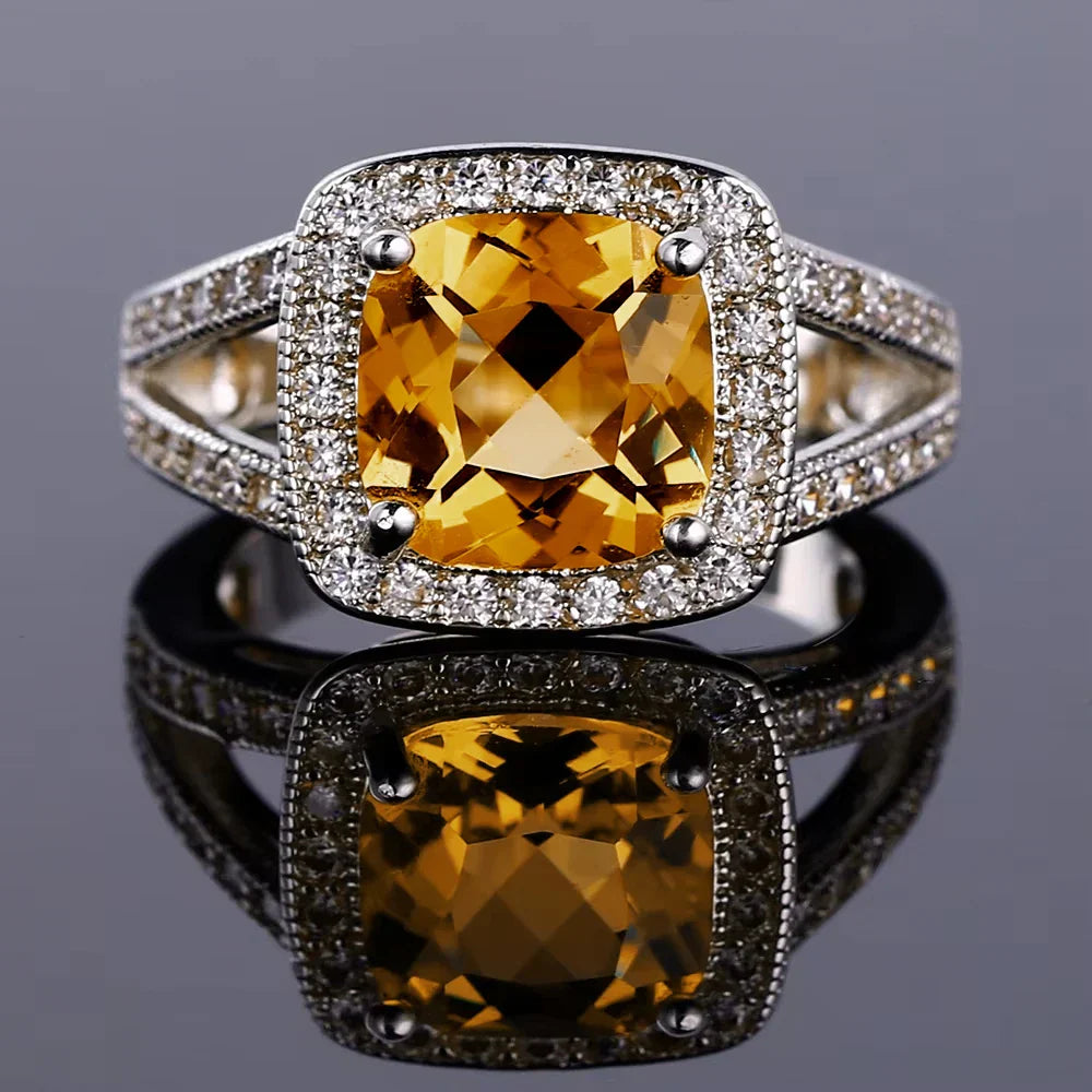 Ring Emilia (färgglad ring med zirkoner – klassisk design)