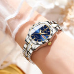 Klocka Ingrid (damklocka i silverfärg med datum & vattenskydd)