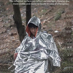 Regnponcho nödfall – vattentät engångsregnjacka för camping & överlevnad