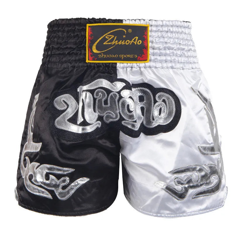 Muay Thai shorts – broderade kickboxningsshorts för vuxna & barn