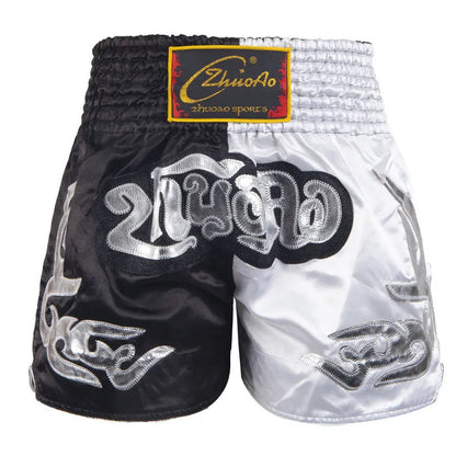 Muay Thai shorts – broderade kickboxningsshorts för vuxna & barn