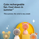 Mini USB-Fläkt med Lampa – Portabel & Laddningsbar