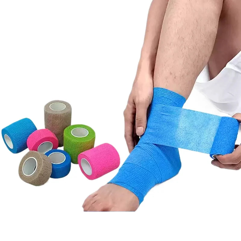 Självhäftande sporttejp – elastisk bandage för knä, finger & fotled