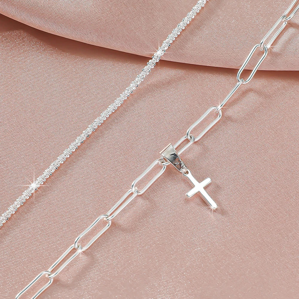 Fotlänk Linnea (kedja med zirkoner – vattentålig design)