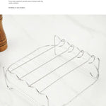 Grillset med spett – fyrkantigt grillställ för ugn & utomhusgrillning