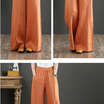 Vida linnebyxor för kvinnor