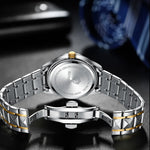 Klocka Ingrid (damklocka i silverfärg med datum & vattenskydd)