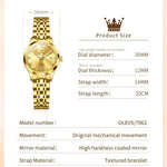 Klocka Helena (automatisk damklocka i rostfritt stål – lyxig design)