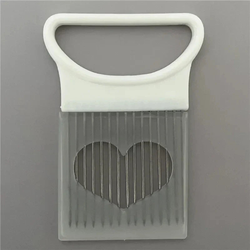 Lök- & tomathållare – skivningshjälp i rostfritt stål för grönsaker