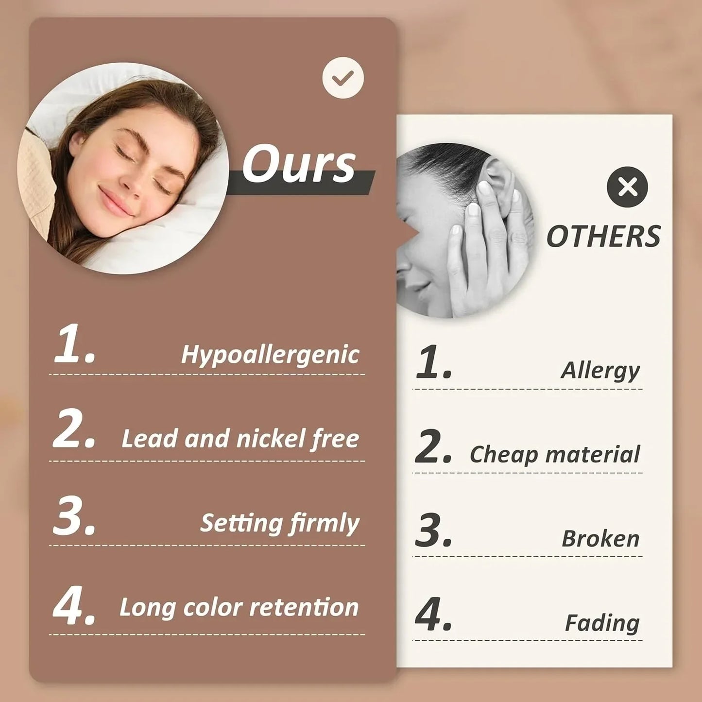 Örhängeset Nora (12-pack örhängen för piercing & brosk – stål & zirkoner)