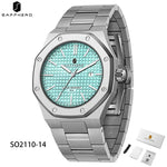 Herrklocka – rostfritt stål & datumvisning