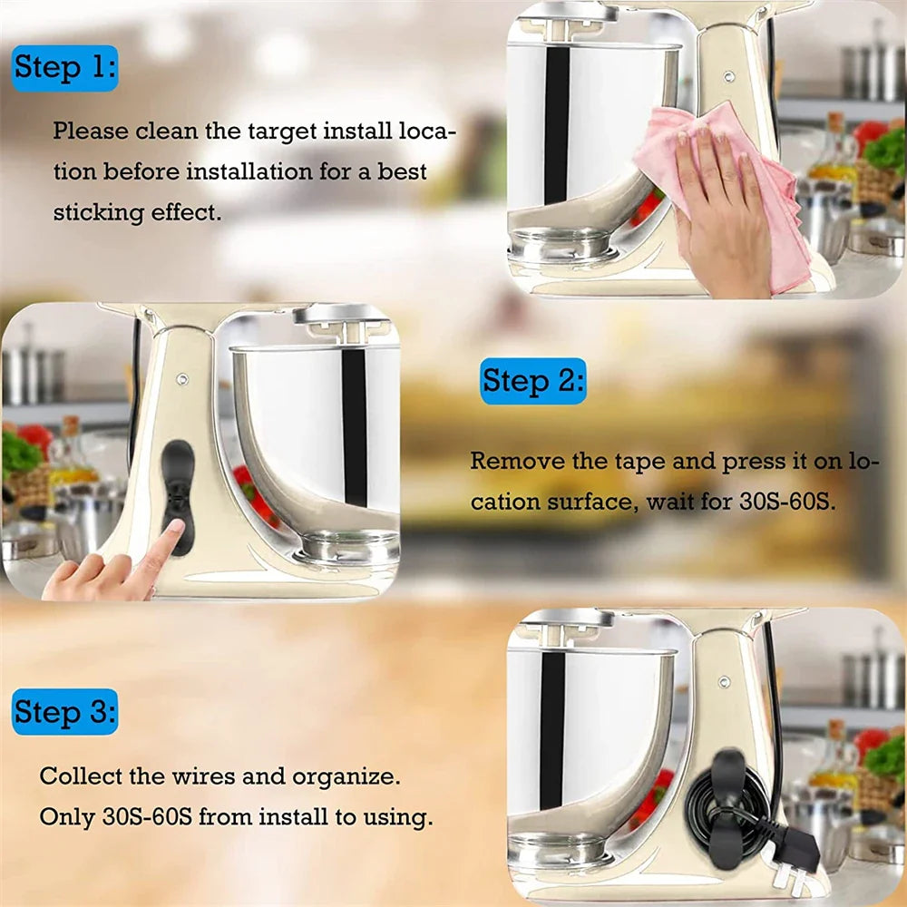 Sladdhållare kök – kabelhanterare för hushållsapparater