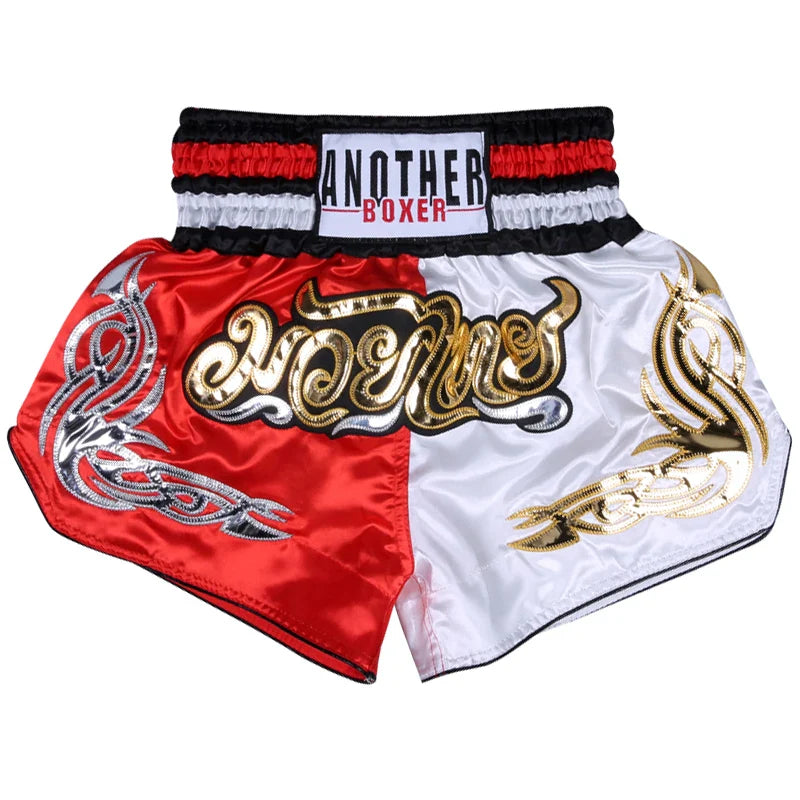 Muay Thai shorts – broderade kickboxningsshorts för vuxna & barn