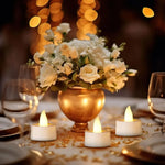 LED värmeljus – batteridrivna dekorationsljus (6–96 st)