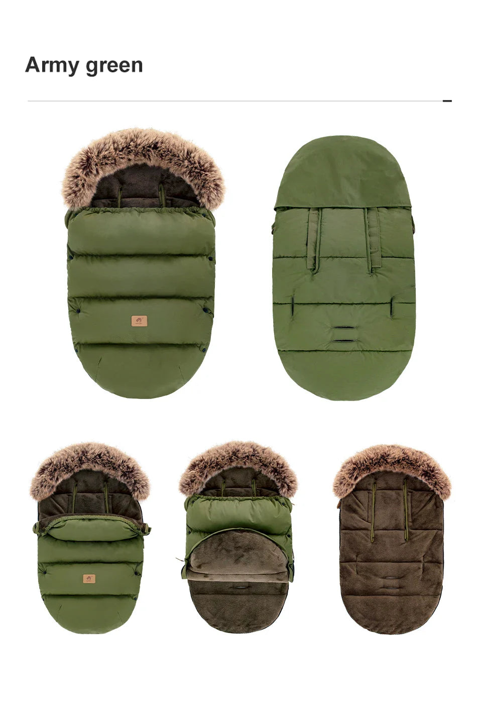 Premium Vinteråkpåse – Vind- & Vattentät (0–24 mån) – Universell Passform