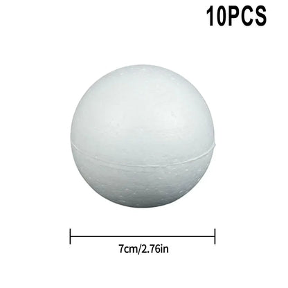 Polystyrenkulor – frigolitbollar för pyssel & dekoration (10 st, 50–100 mm)