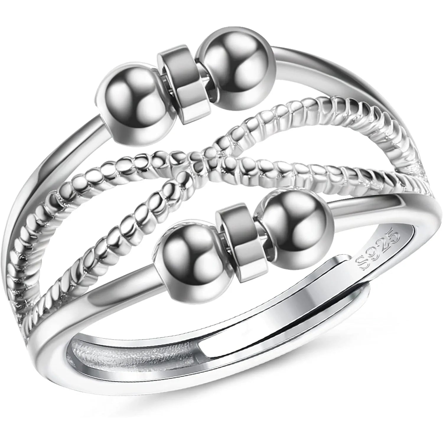 Snurrpärla ring – mot oro