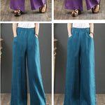 Vida linnebyxor för kvinnor