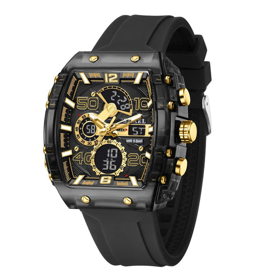 ChronoSquare – fyrkantig herrklocka med dual display