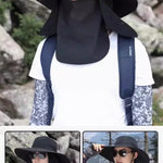 Hengittävästä kankaasta valmistettu aurinkohattu – kokoontaitettava ulkohattu vaellukseen ja kalastukseen